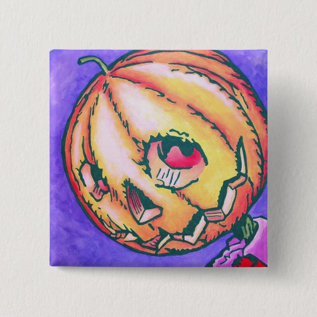 Unze Pinback - Jack Pumpkinhead Button (Vorderseite)