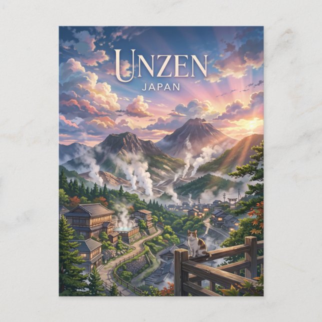 Unzen Japan Postkarte (Vorderseite)