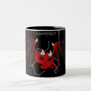 unzerbrechlich zweifarbige tasse