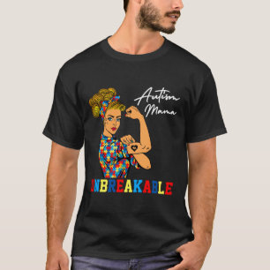 Unzerbrechliche Autismus Mama starke Autismus-Mama T-Shirt