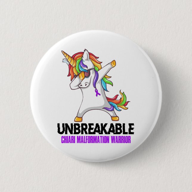 Unzerbrechliche Chiari Malformation Krieg Button (Vorderseite)