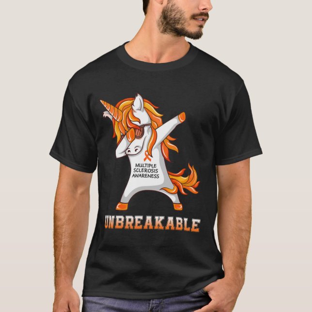 Unzerbrechliche Multipler Sklerose - Bewusstsein U T-Shirt (Vorderseite)