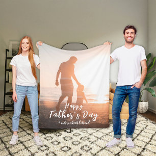 Unzerbrechliche Vater-Sohn-Bindung Vatertagsgesche Fleecedecke