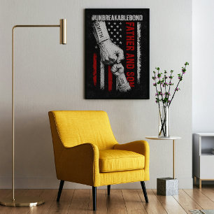 Unzerbrechliche Vater-Sohn-Bindung Vatertagsgesche Poster