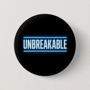 UNZERBRECHLICHER Blaulicht-Typografie-Button Button
