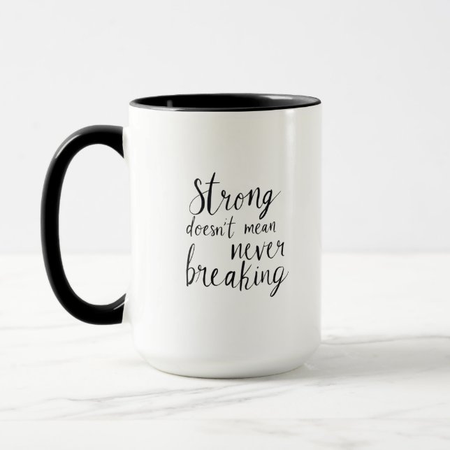 Unzerbrechlicher Geist Tasse (Links)