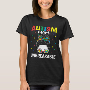 Unzerbrechliches Mamma Leben Autistisch Autismus-B T-Shirt
