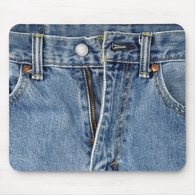 Unzipped Blue Jeans Mousepad (Vorne)
