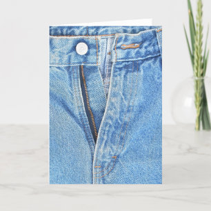 Unzipped Jeans Greeting Card Karte