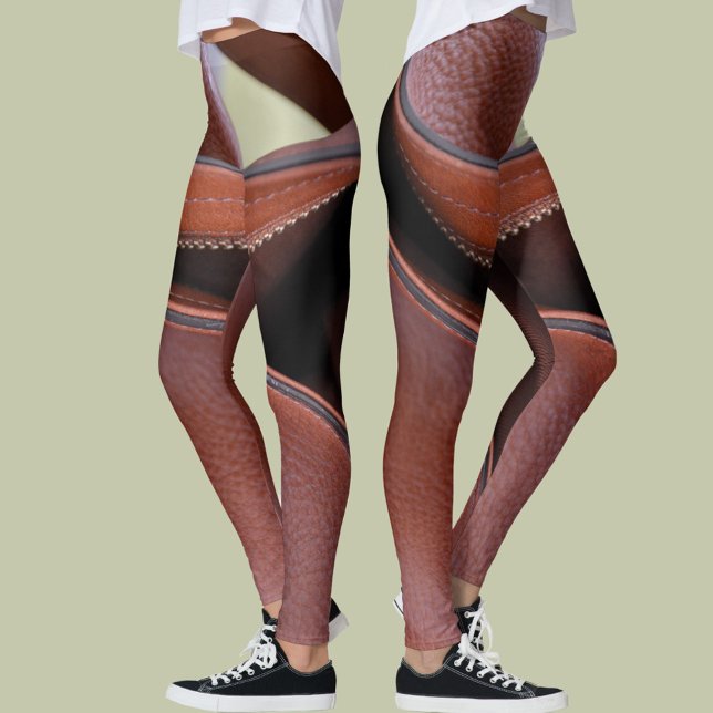 Unzippter Leder Sinnlicher Chic Leggings (Von Creator hochgeladen)