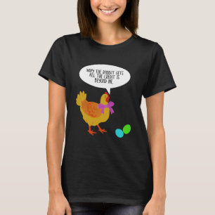 Unzufriedene Osterhuhn-Schwarze Jugend T-Shirt