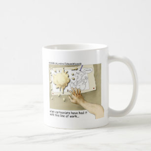 Unzufriedener Karikaturist Lustige Geschenke & Sam Kaffeetasse