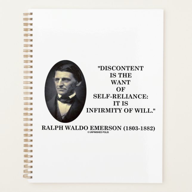 Unzufriedenheit ist der Woll des selbstbewussten E Planer (Vorderseite)