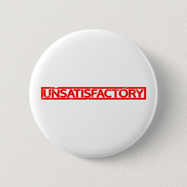 Unzulängliche Briefmarke Button (Vorderseite)