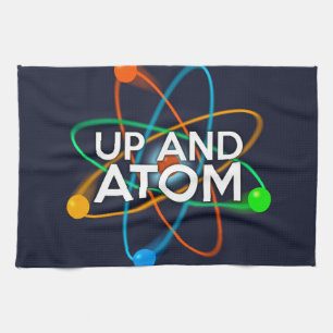 UP AND ATOM Wissenschaft Geschirrtuch