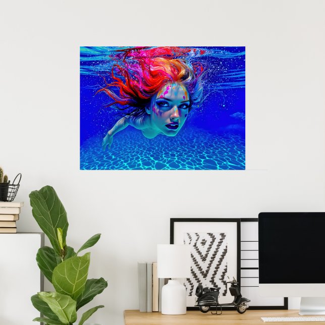 “Up Close and Personal” - A Chromatic Portrait Poster (Heimbüro)
