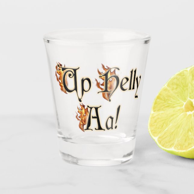 Up Helly Aa! Schnapsglas (Vorderseite)