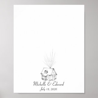 Up House Fingerprint Gästebuch