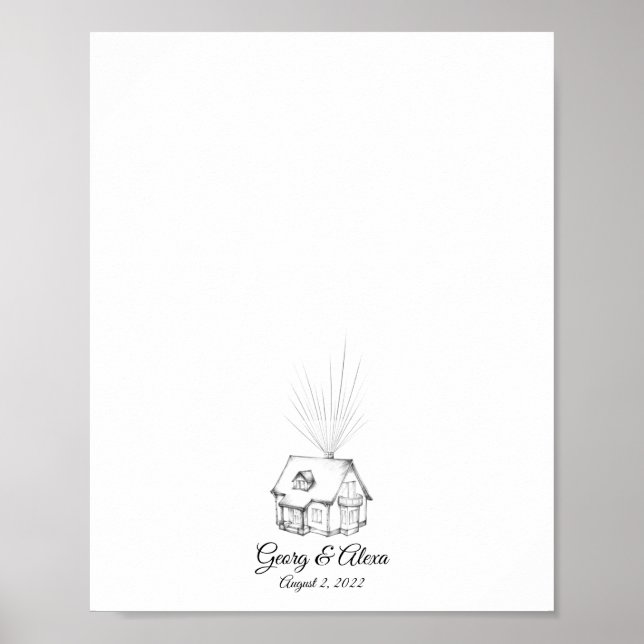Up House Fingerprint Guestbook Poster (Vorne)