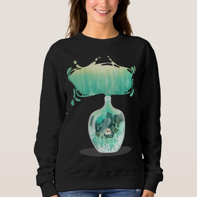 Up Koi Fish Sweatshirt (Vorderseite)