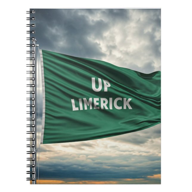 Up Limerick Spiral Notebook Notizblock (Vorderseite)