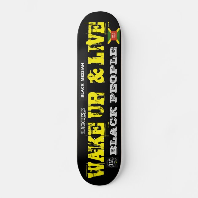 UP & LIVE-Skateboard geweckt Skateboard (Vorderseite)