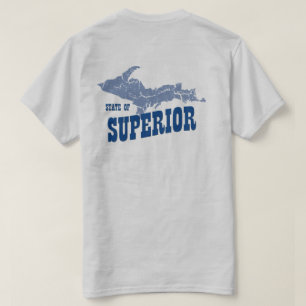 UP Michigan Yooper Superior Mens Grau T - Shirt