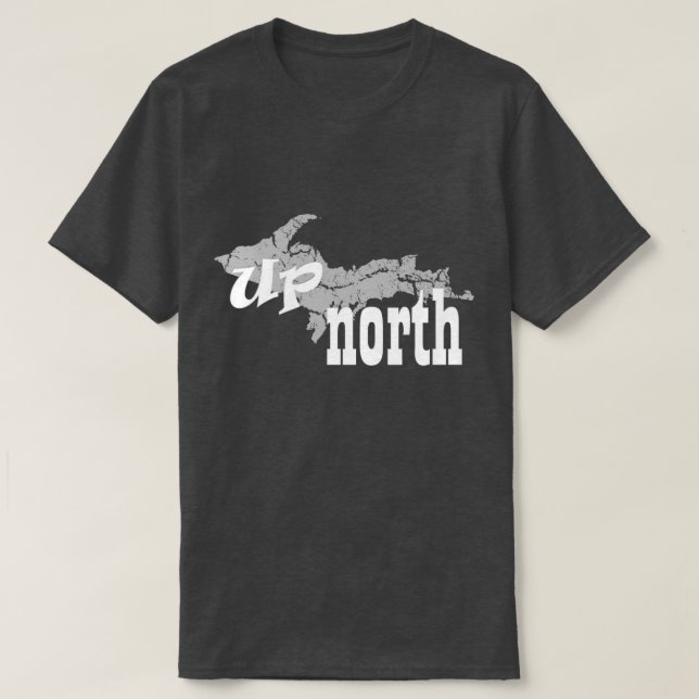UP Michigan Yooper Up North Mens T - Shirt (Design vorne)