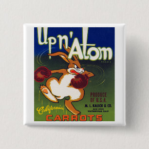 Up n' Atom Kalifornische Karotten Button