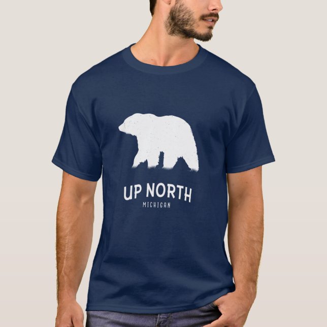 Up North Michigan Bear T-Shirt (Vorderseite)