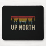 Up North Vintage Hiking Nature Camping Alaska Pnw  Mousepad<br><div class="desc">Up North Vintage Hiking Nature Camping Alaska Pnw Hiker</div>