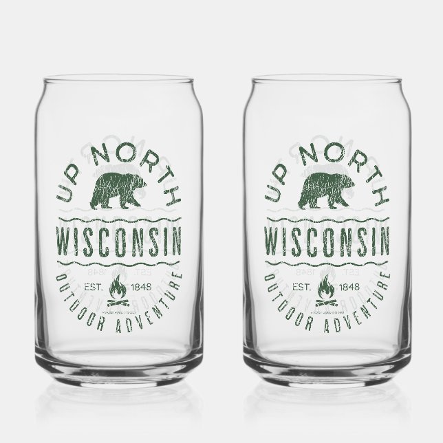 Up North Wisconsin Dosenglas (Vorderseite)