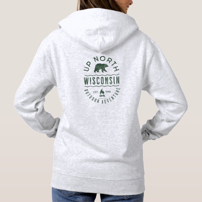Up North Wisconsin Hoodie (Rückseite)