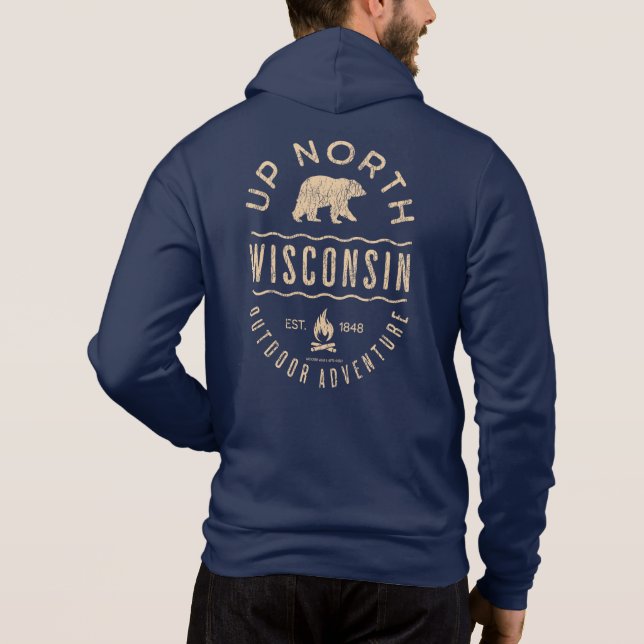Up North Wisconsin Hoodie (Rückseite)