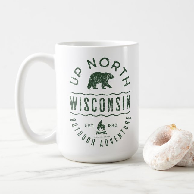 Up North Wisconsin Kaffeetasse (Mit Donut)