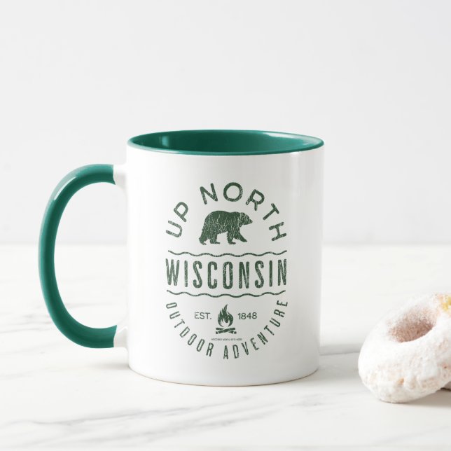 Up North Wisconsin Tasse (Mit Donut)