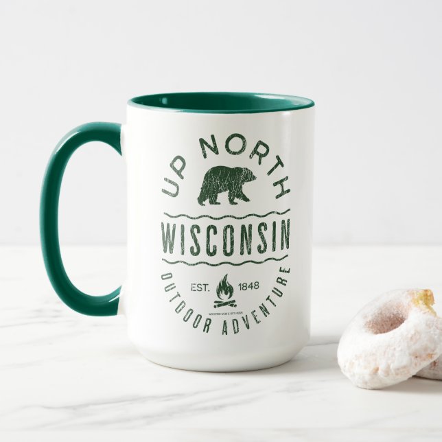 Up North Wisconsin Tasse (Mit Donut)