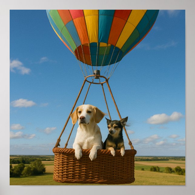 "Up, Up and Away" Poster (Vorne)