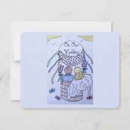 Up, Up and Away Response Card RSVP Karte