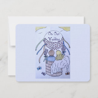 Up, Up and Away Response Card RSVP Karte