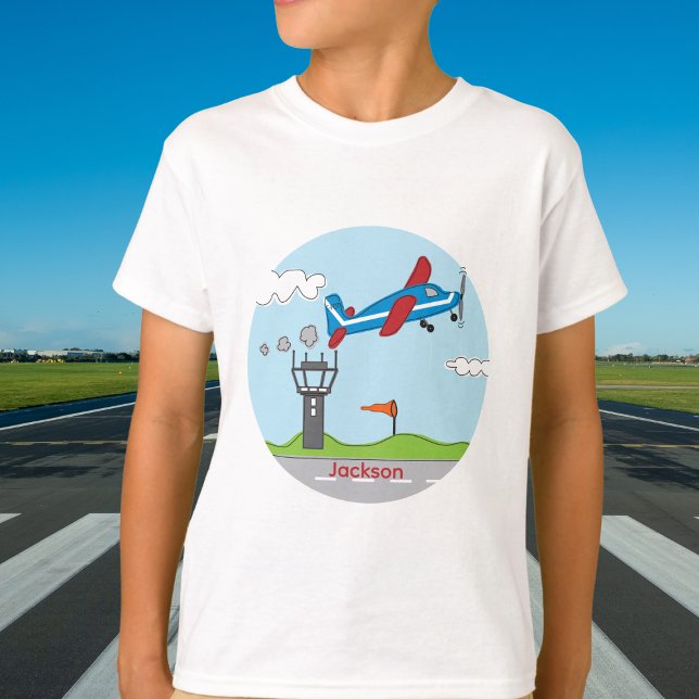 Up, Up & Away! Niedliches Flugzeug für kleine Pilo T-Shirt (Von Creator hochgeladen)