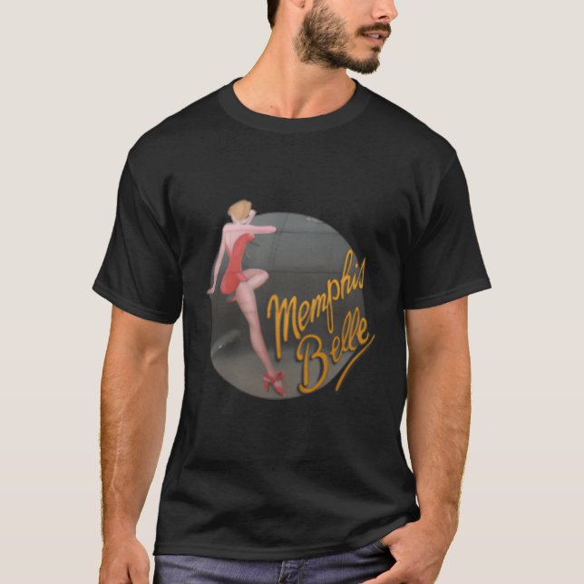 Up Wwii B-17 Flying Fortress Memphis Belle T-Shirt (Vorderseite)