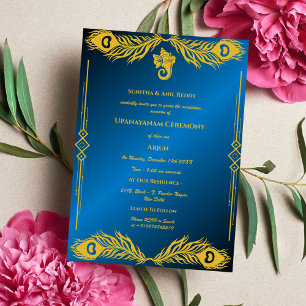 Upanayanam aka Hindu Holy Thread Janeu Zeremonie Einladung
