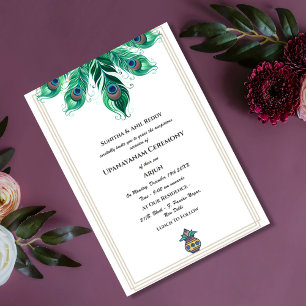 Upanayanam aka Hindu Holy Thread Janeu Zeremonie Einladung