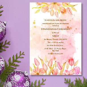 Upanayanam aka Hindu Holy Thread Janeu Zeremonie Einladung