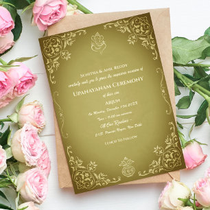 Upanayanam aka Hindu Holy Thread Janeu Zeremonie Einladung