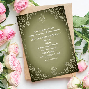 Upanayanam aka Hindu Holy Thread Janeu Zeremonie Einladung