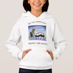 Upbeat Daisy Girl in Nature Sweatshirt für Mädchen