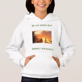 Upbeat Sunset Nature Sweatshirt für Mädchen