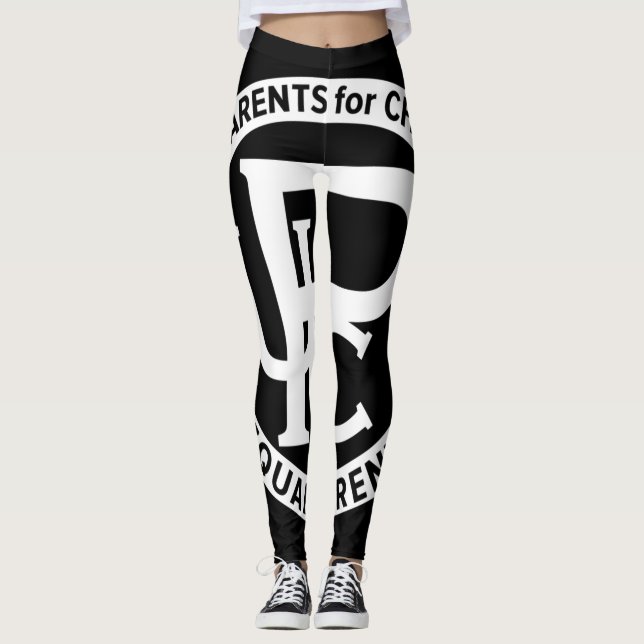 UPC-Leggings Schwarz mit weißem Logo Leggings (Vorderseite)